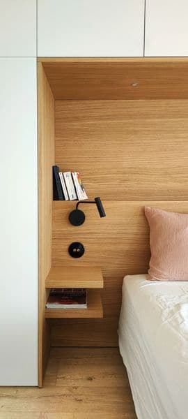 Aménagement d’une chambre parentale dans une maison sur les hauteurs de Vauban à Marseille.